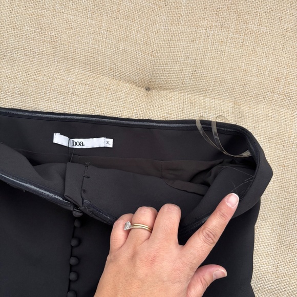 NWT Because of Alice BOA Strapless Peplum Bodice + Effortless Wide Leg Trouser - Picture 4 of 14